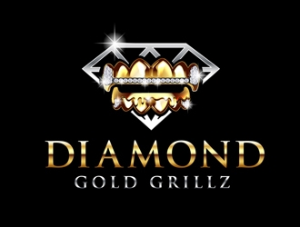 Diamond Gold Grillz  logo design by DreamLogoDesign