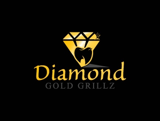 Diamond Gold Grillz  logo design by usashi