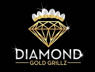 Diamond Gold Grillz  logo design by shere