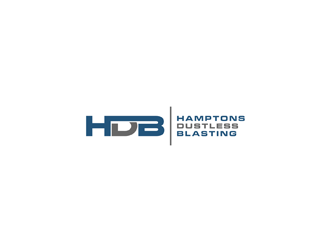 Hamptons Dustless Blasting logo design by johana