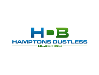 Hamptons Dustless Blasting logo design by bomie
