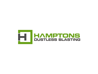 Hamptons Dustless Blasting logo design by Greenlight