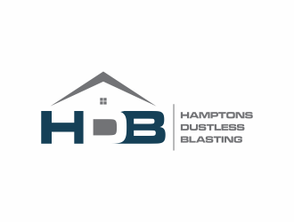 Hamptons Dustless Blasting logo design by haidar