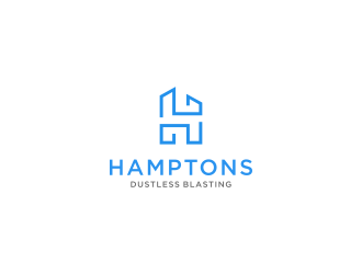 Hamptons Dustless Blasting logo design by kaylee
