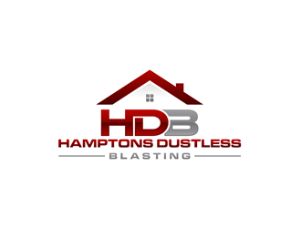 Hamptons Dustless Blasting logo design by ndaru