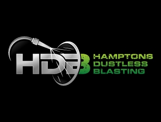 Hamptons Dustless Blasting logo design by JJlcool