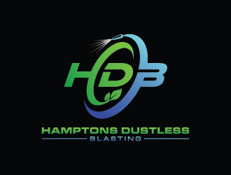 Hamptons Dustless Blasting logo design by Andri