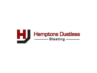 Hamptons Dustless Blasting logo design by wongndeso