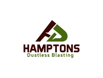Hamptons Dustless Blasting logo design by usashi