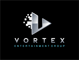 Vortex Entertainment Group (Vortex E.G.) logo design by hole