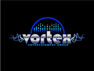 Vortex Entertainment Group (Vortex E.G.) logo design by fantastic4