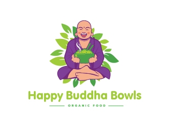 Happy Buddha Bowls logo design by emberdezign