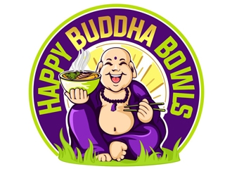 Happy Buddha Bowls logo design by veron