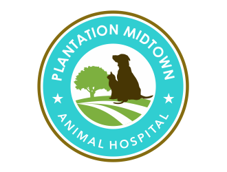 Plantation Midtown Animal Hospital logo design by Girly