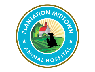 Plantation Midtown Animal Hospital logo design by Girly