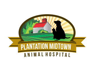 Plantation Midtown Animal Hospital logo design by Girly