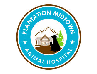 Plantation Midtown Animal Hospital logo design by Girly