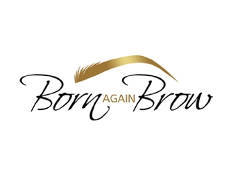 BORN AGAIN BROWS logo design by ingepro