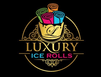 LUXURY ICE ROLLS logo design by REDCROW