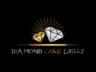 Diamond Gold Grillz  logo design by ROSHTEIN