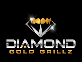 Diamond Gold Grillz  logo design by jaize