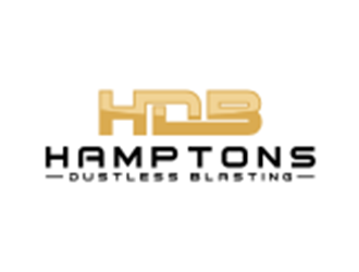Hamptons Dustless Blasting logo design by mbah_ju