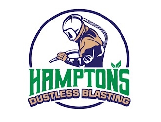 Hamptons Dustless Blasting logo design by shere
