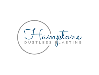 Hamptons Dustless Blasting logo design by checx