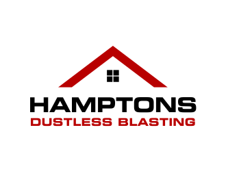 Hamptons Dustless Blasting logo design by Girly