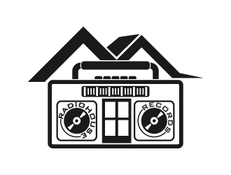 RadioHouse Records logo design by fastsev