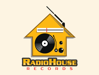 RadioHouse Records logo design by mppal