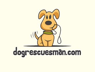 Dog Rescues Man  logo design by Optimus