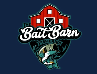 the bait barn fisheries logo design by dasigns
