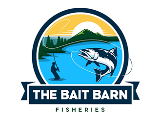 the bait barn fisheries logo design by Optimus