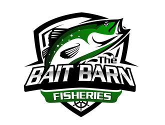 the bait barn fisheries logo design by DreamLogoDesign