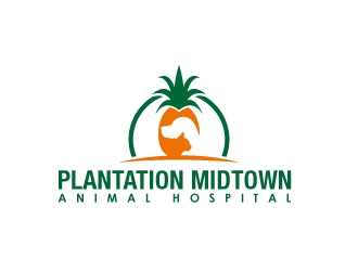 Plantation Midtown Animal Hospital logo design by gipanuhotko