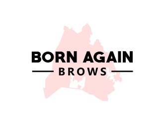 BORN AGAIN BROWS logo design by eyeglass