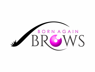 BORN AGAIN BROWS logo design by mutafailan