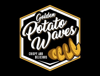 Golden Potato Waves logo design by daywalker