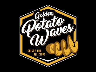 Golden Potato Waves logo design by daywalker