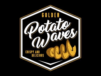 Golden Potato Waves logo design by daywalker