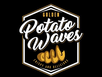 Golden Potato Waves logo design by daywalker