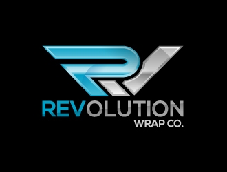 Revolution Wrap Co. logo design by dshineart