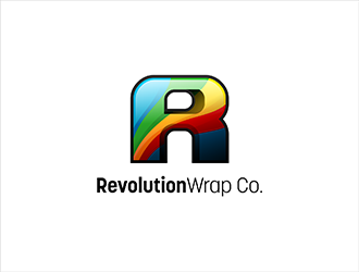 Revolution Wrap Co. logo design by hole