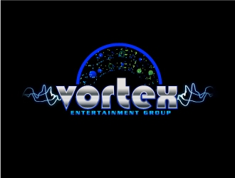 Vortex Entertainment Group (Vortex E.G.) logo design by fantastic4
