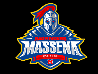 Massena Red Raiders logo design by fontstyle