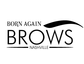 BORN AGAIN BROWS logo design by PMG