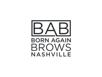 BORN AGAIN BROWS logo design by bricton