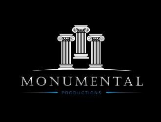 Monumental Productions logo design by Danny19