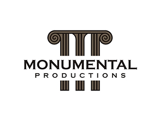 Monumental Productions logo design by gitzart